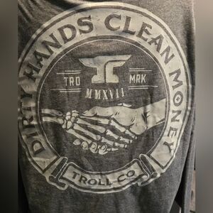 Nwot Gray Men's Long Sleeve By Troll Co. Fits More Like A Medium.